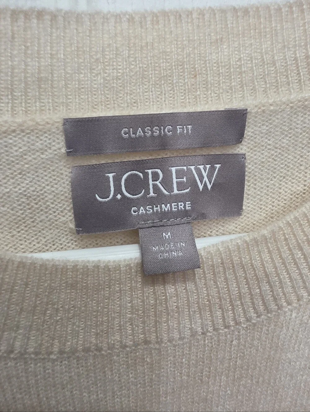 J.Crew Cashmere classic-fit crewneck sweater Size Medium